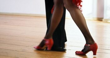 Abendmode für Schwangere: für den Tango (zu dritt)